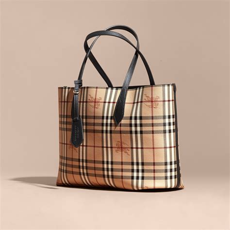 burberry haymarket tote ebay|burberry check and leather medium tote.